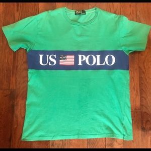 Ralph Lauren polo Vtg US-POLO  shirt men size 170S